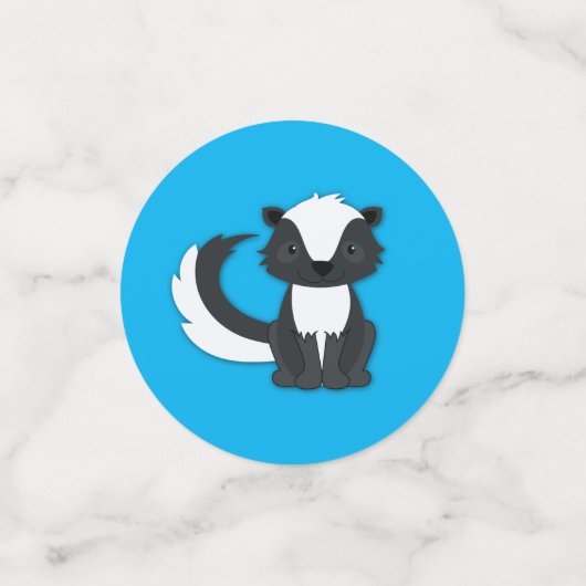 Kinder van Skunk Birthday Party Confetti (Kleine voorkant)