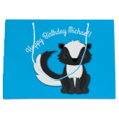 Kinder van Skunk Birthday Party Groot Cadeauzakje (Voorkant)