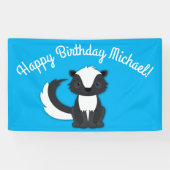 Kinder van Skunk Birthday Party Spandoek (Horizontaal)