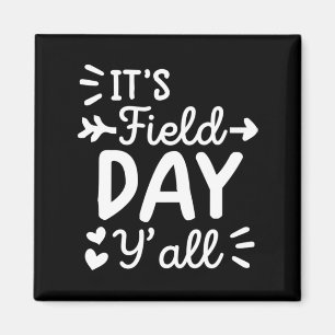 kinder veld dag geel veld t-shirt leraar magneet