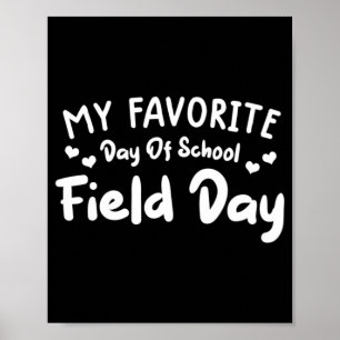 Kinder velddag geel kinder velddag t-shirt thee poster