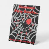 Kinder Venom Halloween Party Snacks Reclamebord Met Voetstuk (Voorkant)
