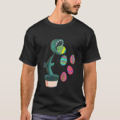 Kinder venus fly Trap Eating Egg Paasdag Funny Bo T-shirt (Voorkant)