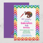 Kinder verf voor kunstwerken kaart (Voorkant / Achterkant)