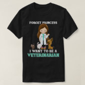 Kinder Vergeet dat ik dierenarts wil worden T-shirt (Design voorkant)