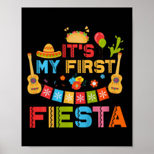 Kinder verjaardag Mexicaanse Cinco D Poster