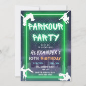Kinder verjaardag Parkour Kaart (Voorkant)
