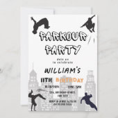 Kinder verjaardag Parkour Kaart (Voorkant)