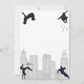 Kinder verjaardag Parkour Kaart (Achterkant)