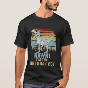 Kinder Verjaardagsaurus Rex Dino Boys Kinder Famil T-shirt