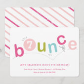 Kinder verjaardagsfeest kaart (Voorkant / Achterkant)