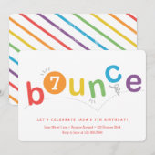 Kinder verjaardagsfeest kaart (Voorkant / Achterkant)