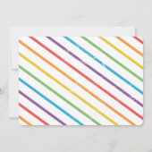 Kinder verjaardagsfeest kaart (Achterkant)