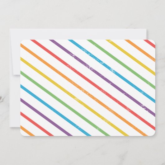 Kinder verjaardagsfeest kaart (Achterkant)