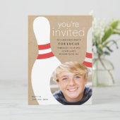 Kinder verjaardagsfeestje voor foto's kaart (Staand voorkant)