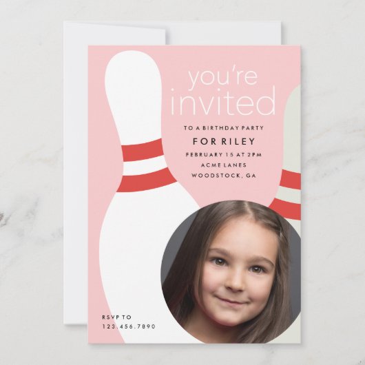 Kinder verjaardagsfeestje voor foto's kaart (Voorkant)