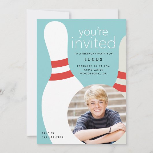 Kinder verjaardagsfeestje voor foto's kaart (Voorkant)