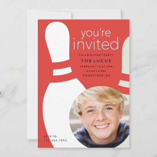 Kinder verjaardagsfeestje voor foto's kaart (Voorkant)