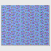 Kinder verjaardagsscript Rainbow Fun Cadeaupapier (Vlak)