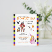 Kinder verkleed feest Halloween snoep of een trakt (Staand voorkant)