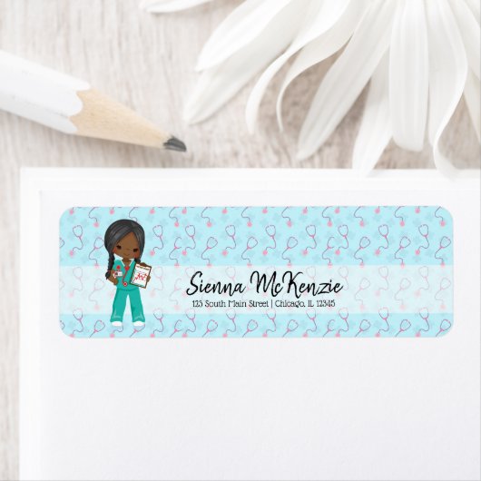 Kinder verpleegkundige etiket (Insitu)