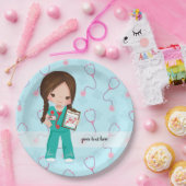 Kinder verpleegkundige papieren bordje (Feest)