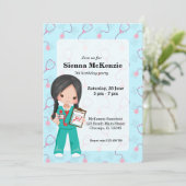 Kinder verpleegster kaart (Staand voorkant)