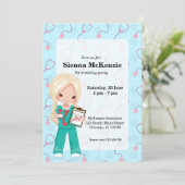 Kinder verpleegster kaart (Staand voorkant)