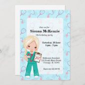 Kinder verpleegster kaart (Voorkant / Achterkant)