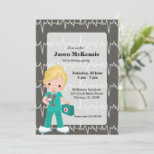 Kinder verpleegster kaart (Staand voorkant)