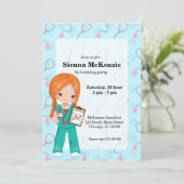 Kinder verpleegster kaart (Staand voorkant)