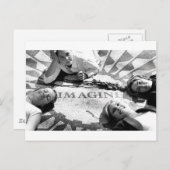 Kinder versie van Imagine Circle Briefkaart (Voorkant / Achterkant)