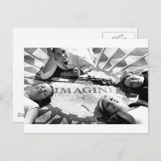 Kinder versie van Imagine Circle Briefkaart (Voorkant / Achterkant)