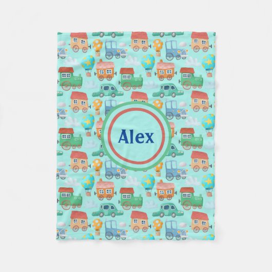 Kinder vervoer fleece deken (Voorkant)
