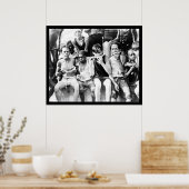 Kinder verwarming Watermeloen 1910 Poster (Keuken)