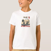 Kinder Video Gaming Level 5 ontgrendeld T-shirt (Voorkant)