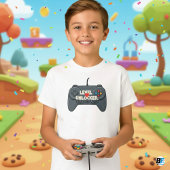 Kinder Video Gaming Level 5 ontgrendeld T-shirt