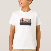 Kinder Video Gaming Level 5 ontgrendeld T-shirt (Voorkant)