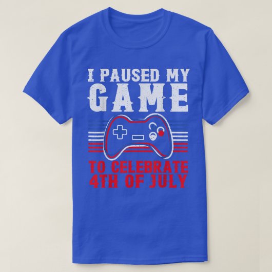 Kinder videogame op 4 juli Gamer American Flag T- T-shirt (Design voorkant)