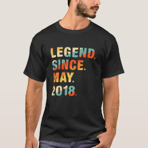 Kinder vierde verjaardag 4 jaar oude leggende sind t-shirt