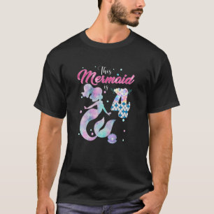 Kinder vierde verjaardag Deze zeemeermin is 4 meis T-shirt
