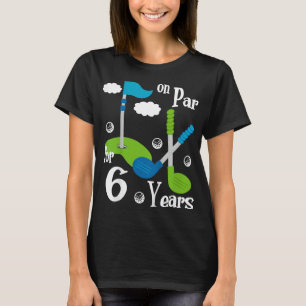 Kinder vierde verjaardag van de Golfer Boy Vier ja T-shirt