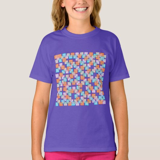 (Kinder) vierkleurendrukhemd T-shirt (Voorkant)