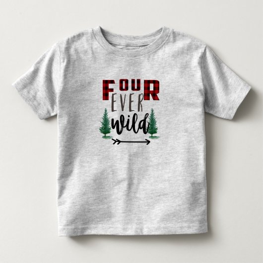 Kinder vieroever Wilde Lumberjack Wilde Flannel Pl Kinder Shirts (Voorkant)