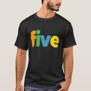 Kinder Vijf Jaar Oud Derde Verjaardag 5 Jongens T-shirt