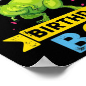 Kinder vijfjarige jongen T Rex Dinosaur Poster (Hoek)