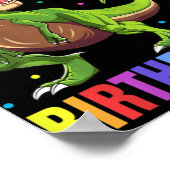 Kinder vijfjarige jongen T Rex Dinosaur Poster (Hoek)