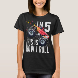 Kinder vijfjarige vijftigste verjaardag Jongen Mon T-shirt