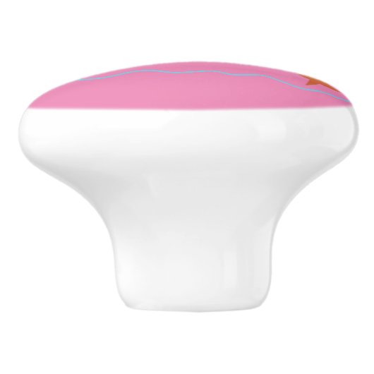 Kinder vis en aas keramische knop (Zijkant)