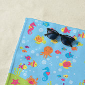 Kinder vis zeebrasemLife Dieren Blauwe Kinderen Strandlaken (In situ)